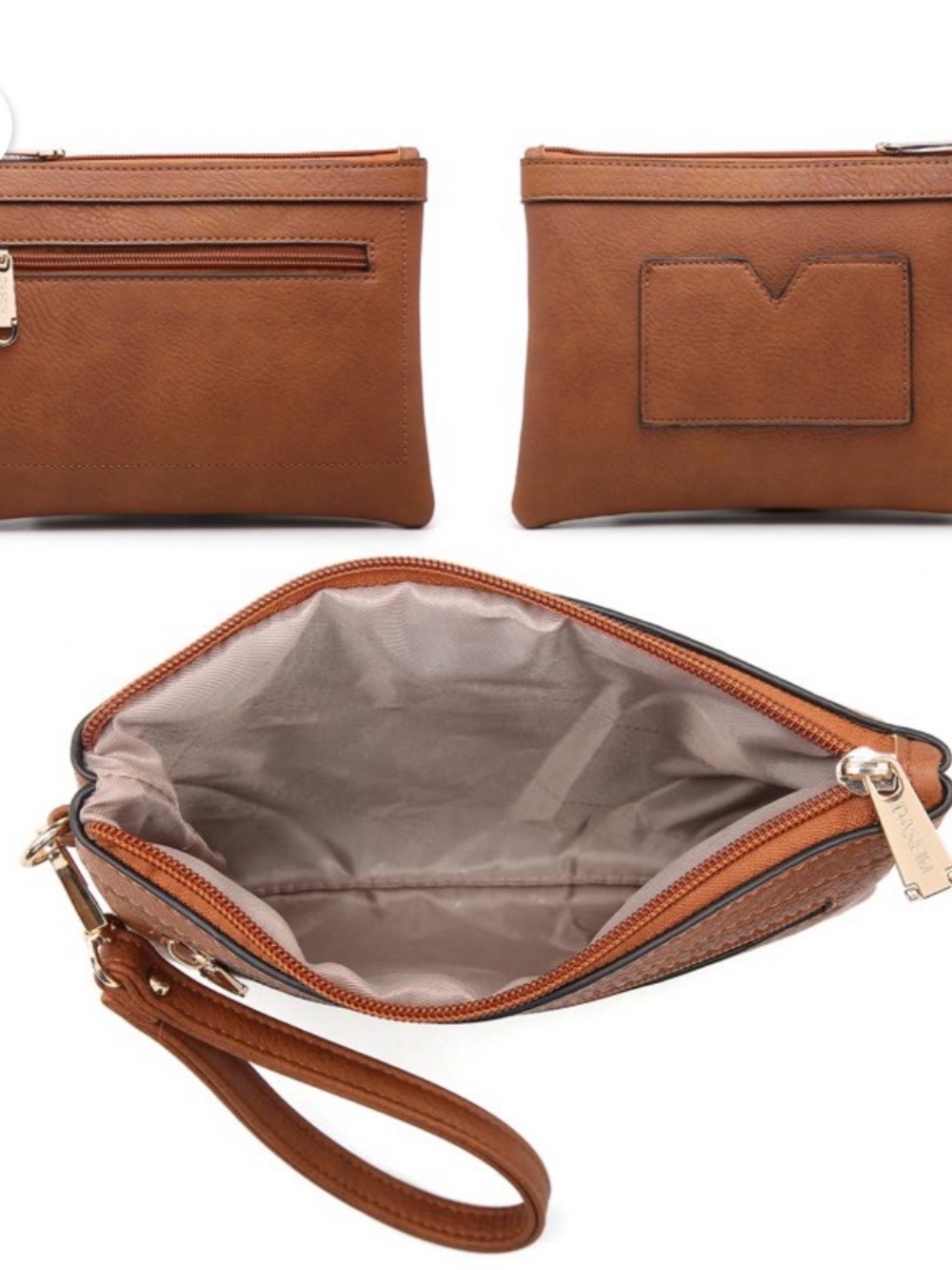 Women’s Dasein Vegan Leather Wristlet